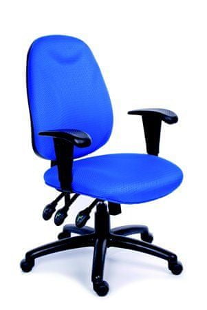 MAYAH Manažérska stolička, textilná, čierna základňa, MaYAH, "Energetic", modrá, 10012-02 BLUE